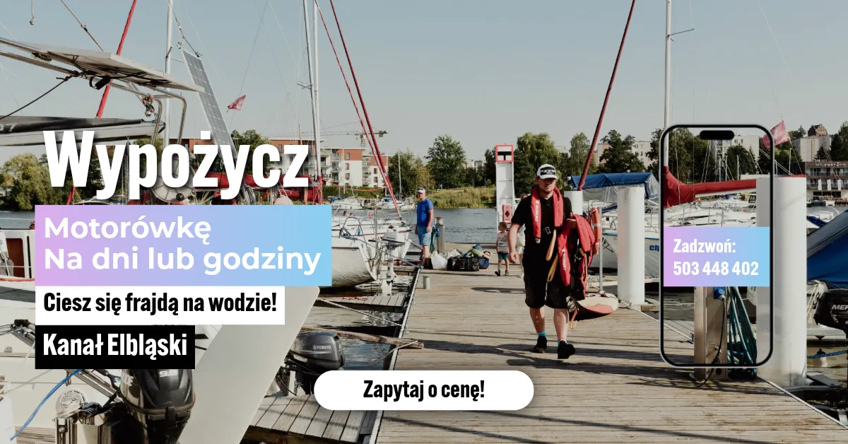 Czarter motorówki Kanał Elbląski