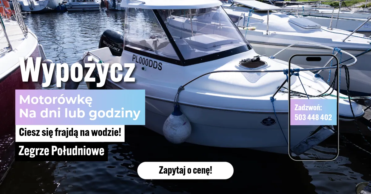 Czarter motorówek Zegrze Południowe