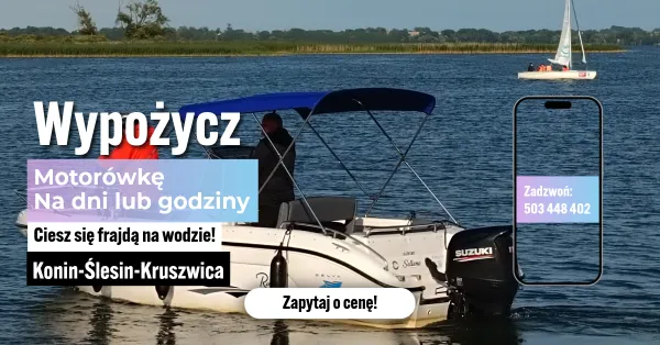 Czarter motorówek Konin-Ślesin-Kruszwica